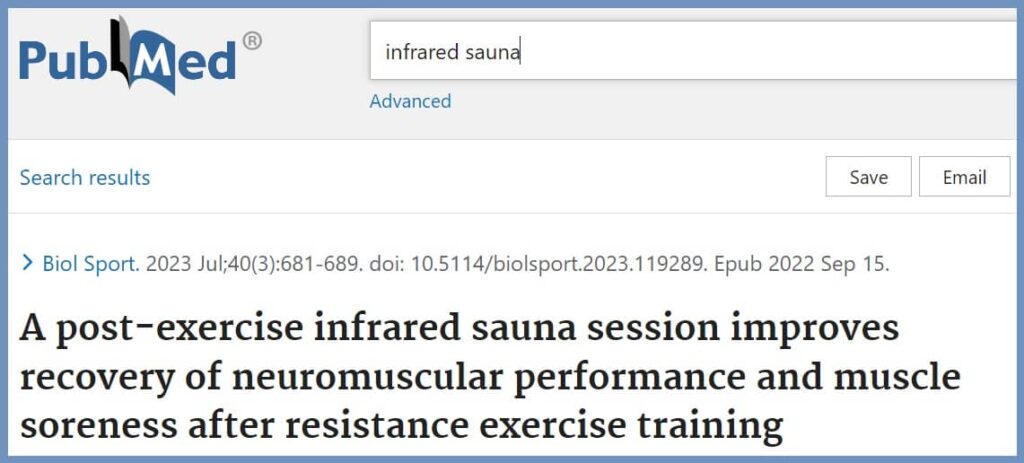 infrared sauna study findings