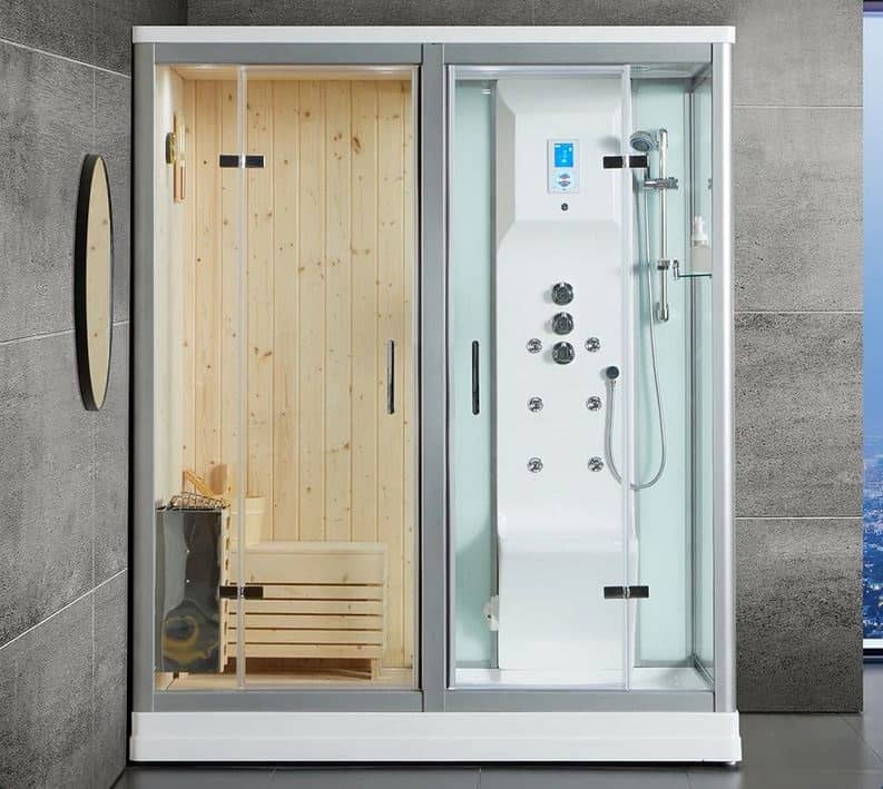 steam shower and sauna combination