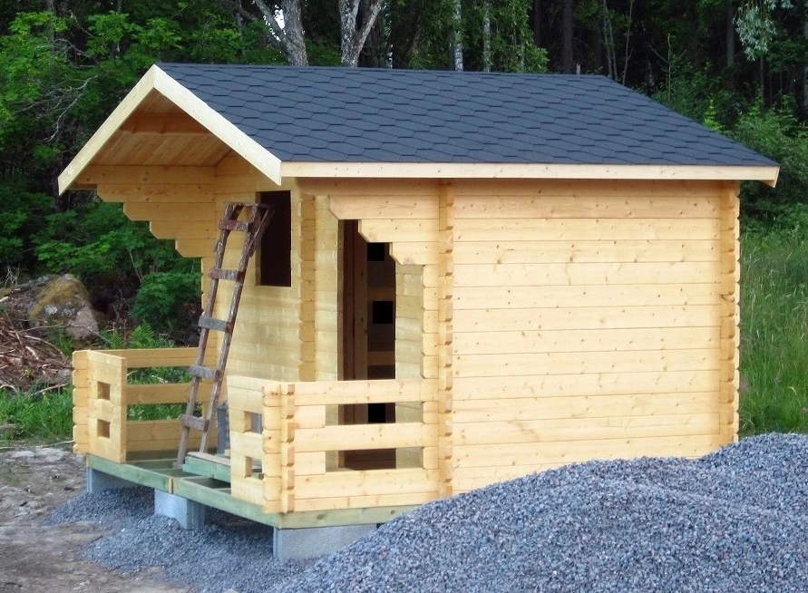 outdoor sauna roof