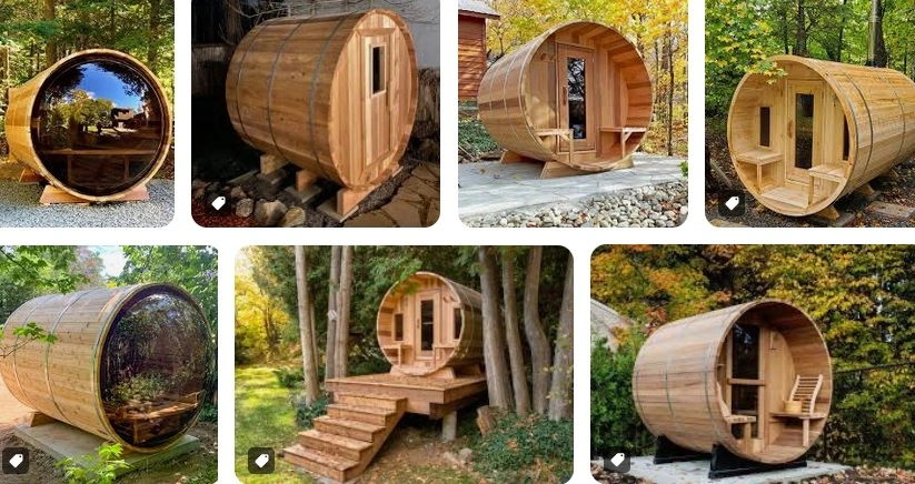 barrel saunas without roof
