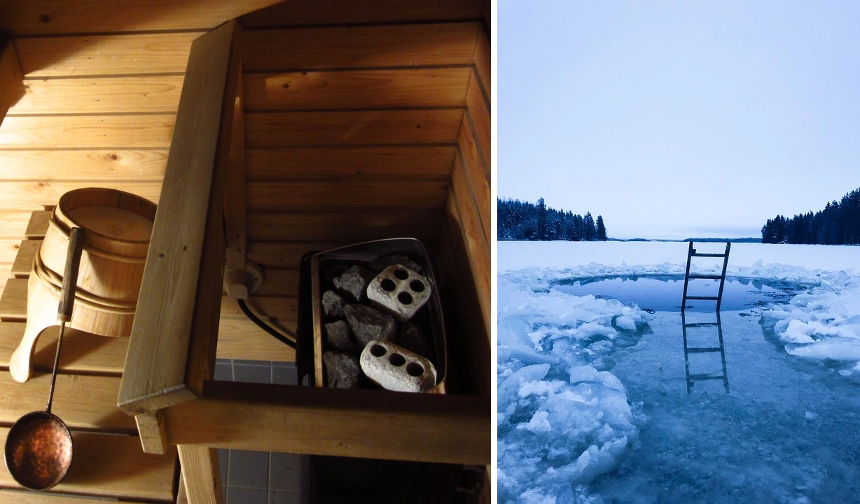 sauna and cold plunge routine