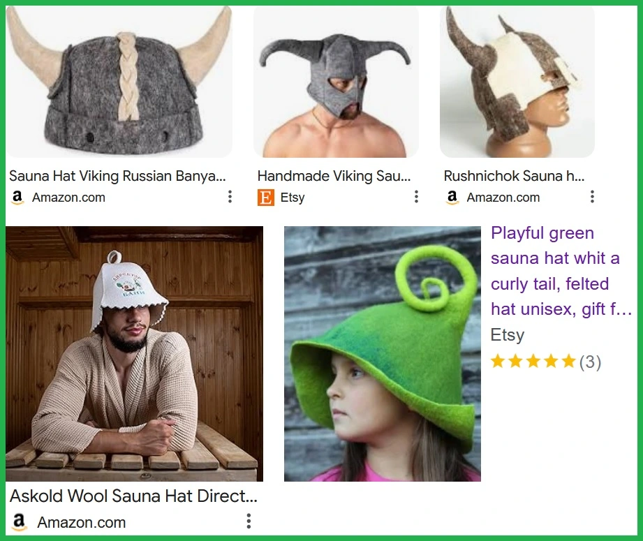 sauna hat viking, baby and elf