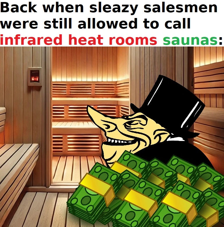 infrared heat rooms aren't saunas