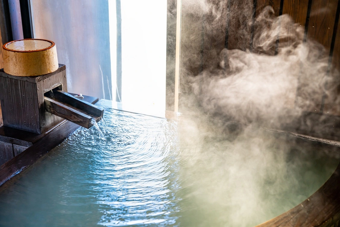 onsen with sauna in Japan
