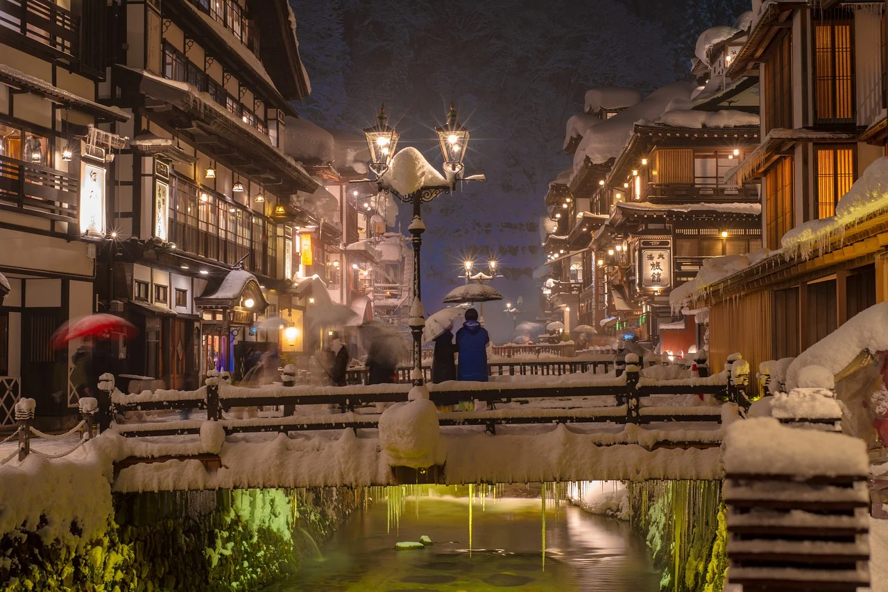 onsen and sauna village in Japan