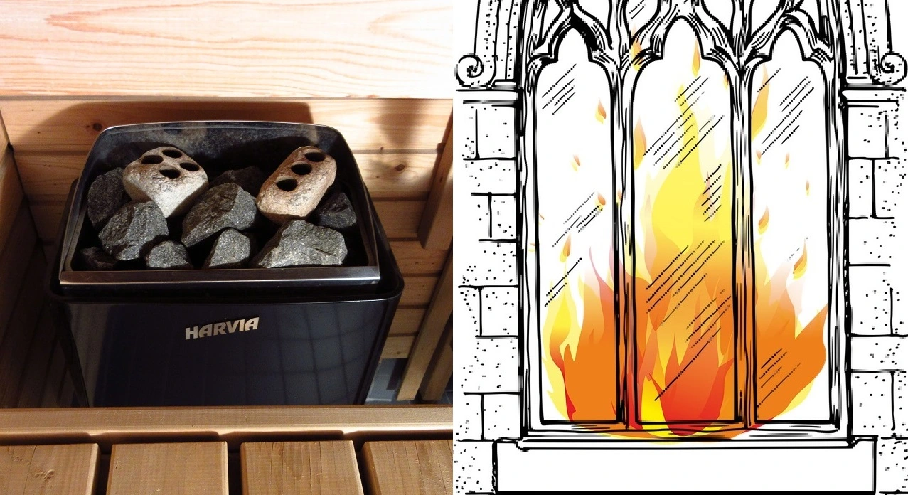 electric sauna heater vs. wood burning