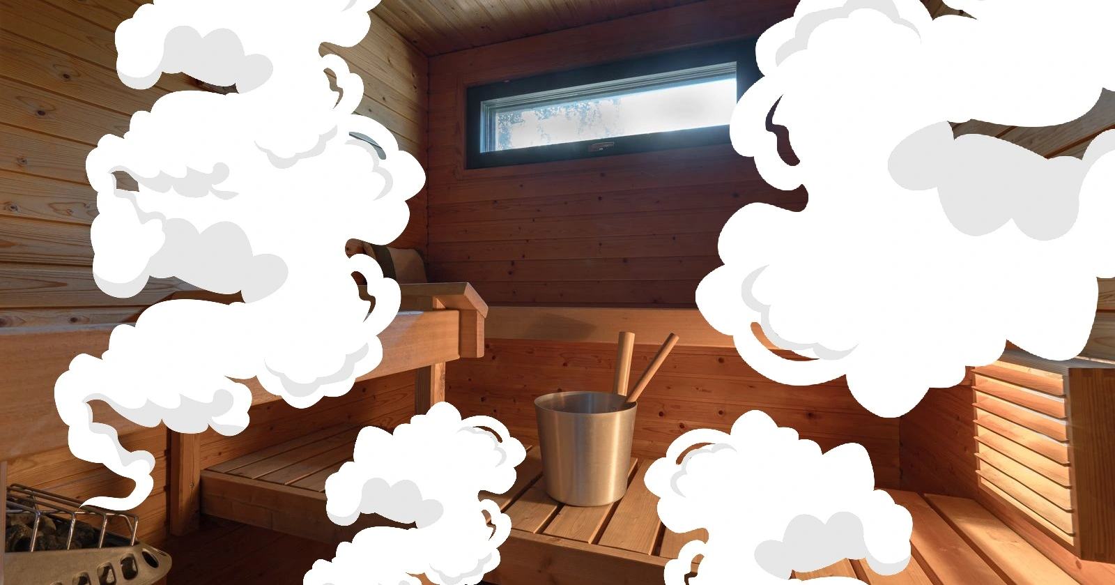 traditional sauna with plenty of löyly steam