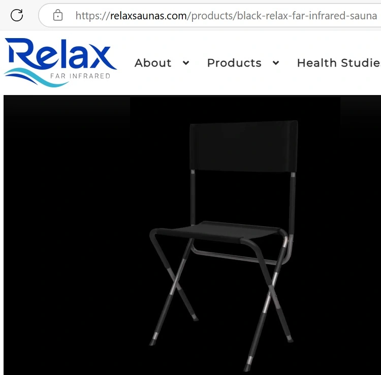 black and flimsy chair