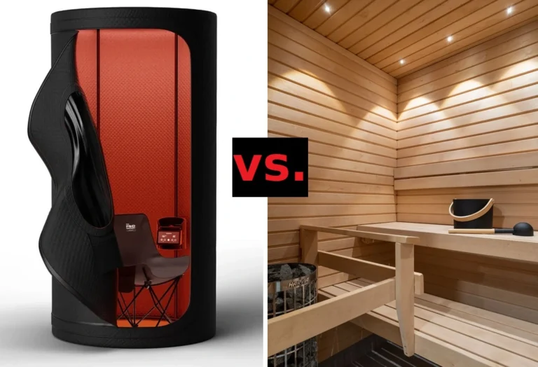 the Sauna Pod versus a Finnish sauna