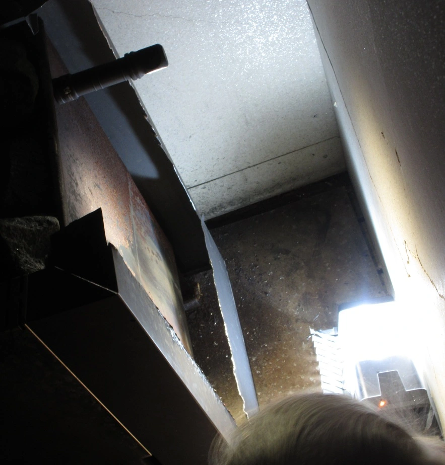 slot for sauna water heater finished