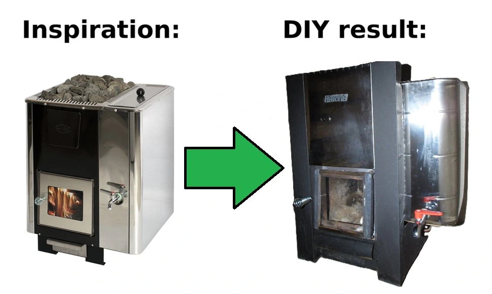 sauna water tank from inspiration to reality