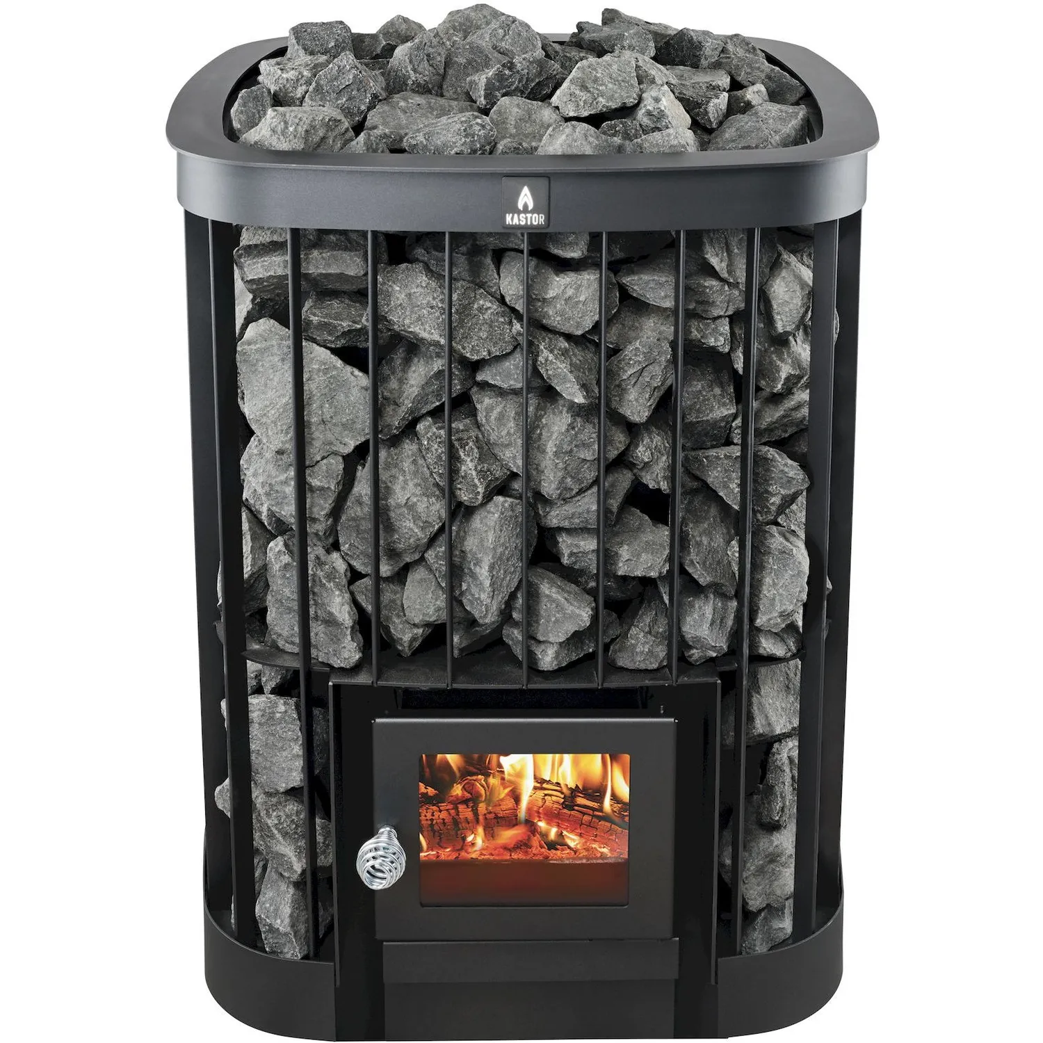 Kastor Saga wood-burning sauna stove, available in models 22 and 30