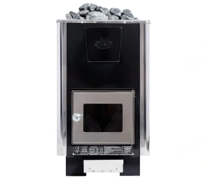 Misa wood-burning sauna stove, available in models 111, 112, and 113