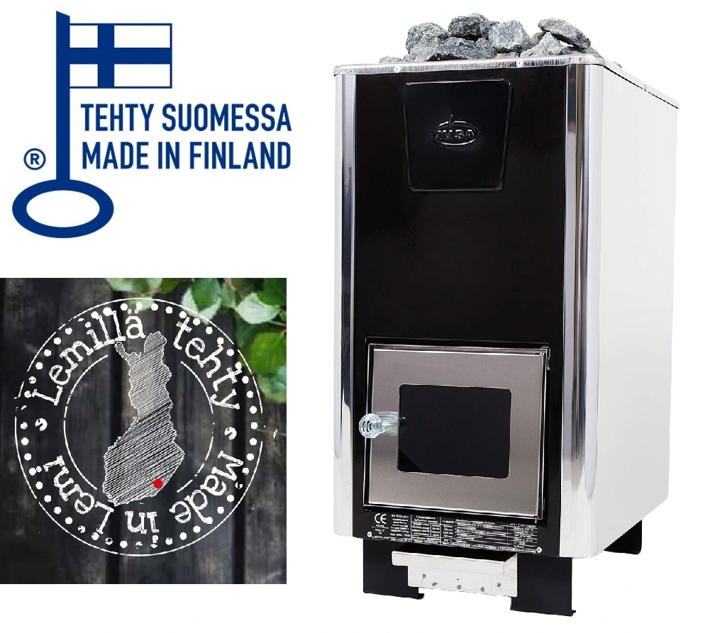 Misa wood sauna stoves are made in Lemi, Finland