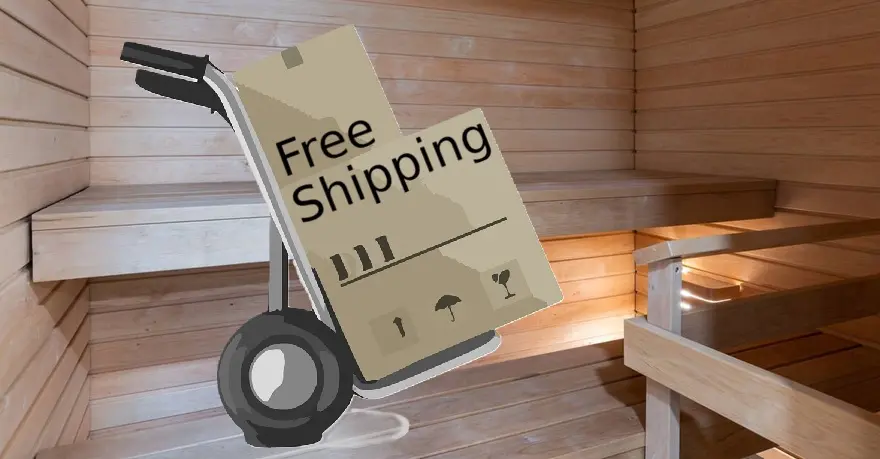 free shipping for sauna products