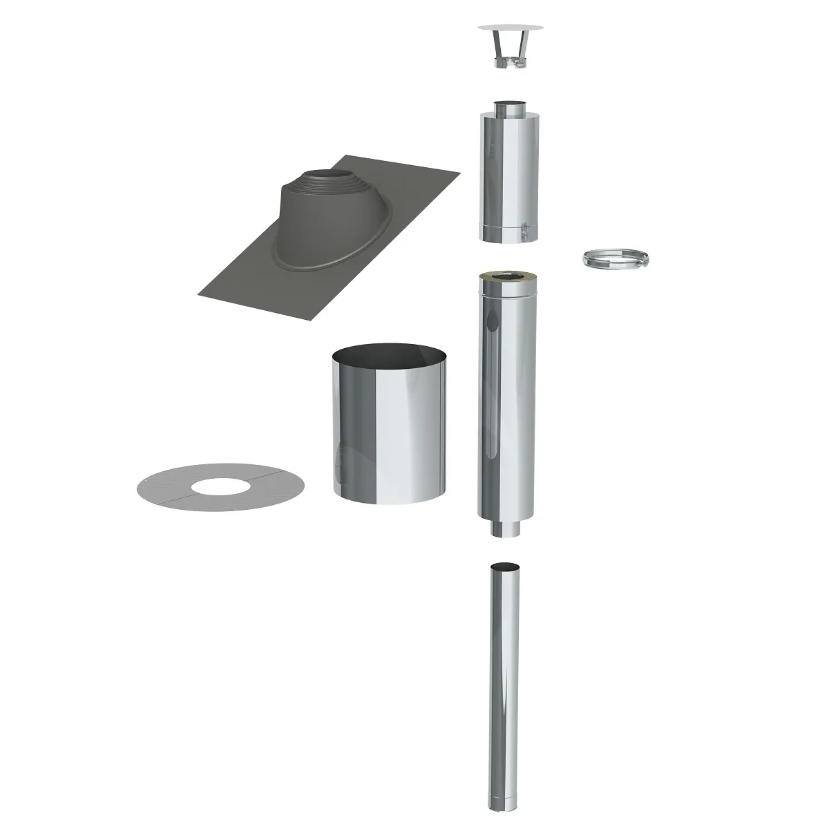 Modular Through-Roof Sauna Chimney Kit - Image 3