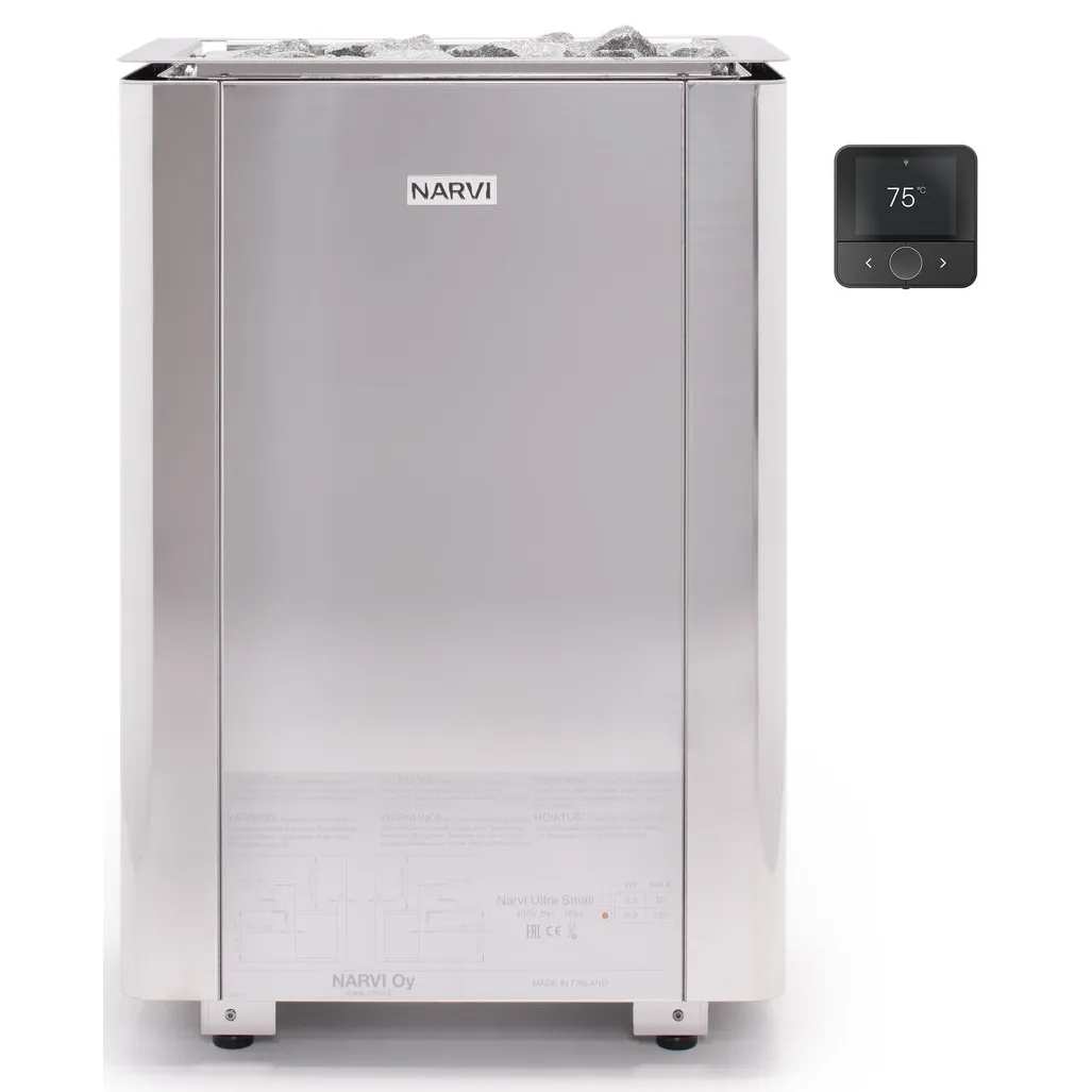 Narvi Ultra Small Flow heater in stainless steel