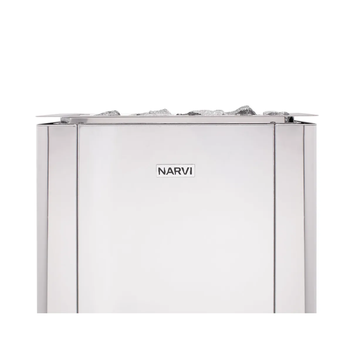 Narvi Ultra Small Flow heater in stainless steel, top view