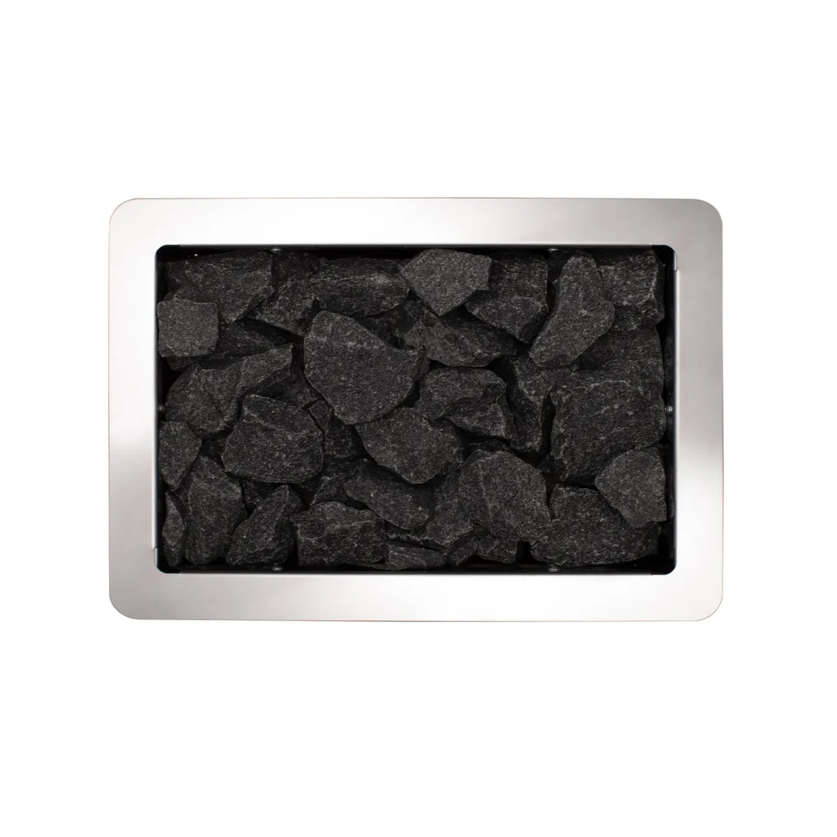stainless steel Narvi Ultra Small Flow heater pictured from above